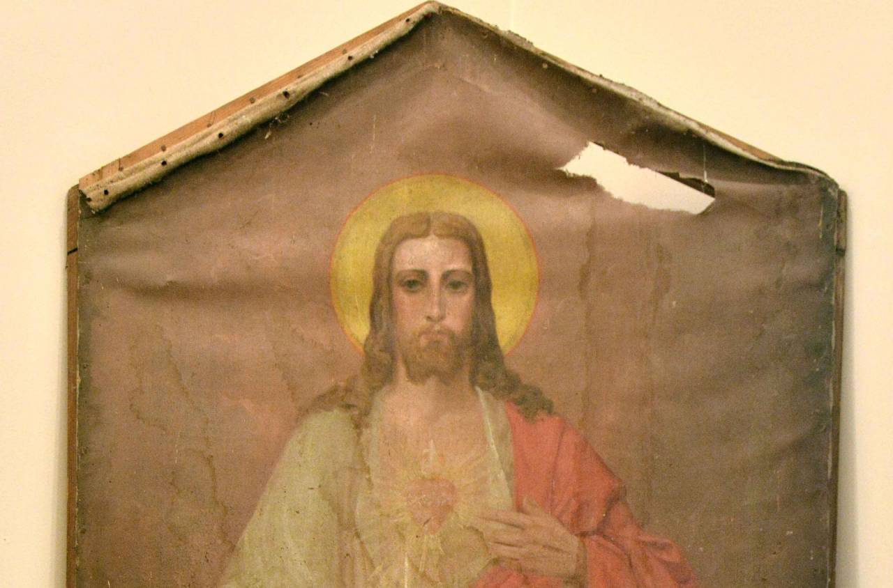 Renowacja obrazu Serca Jezusowego