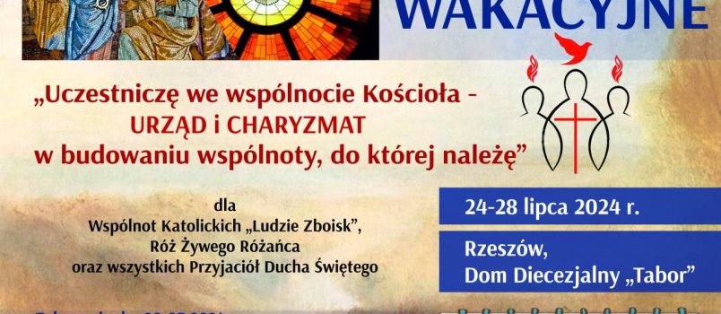 Rekolekcje wakacyjne – zaproszenie